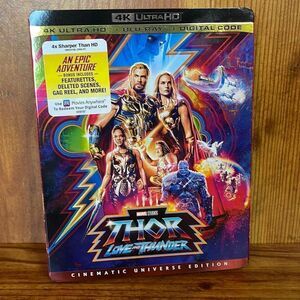 Thor: Love and Thunder Feature 4K UHD Blu-Ray and‎ digital  NEW